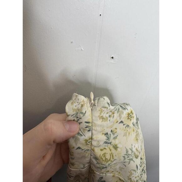 Beverly And Beck Womens Top M Babydoll Lace Trim Peplum Y2K Fitted Ditsy Floral - Picture 11 of 14